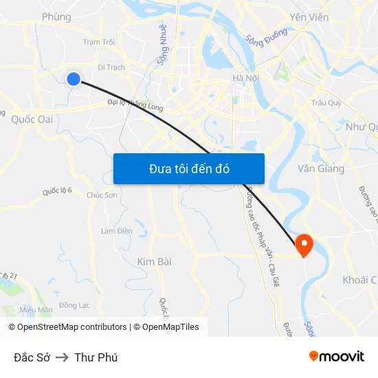 Đắc Sở to Thư Phú map