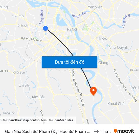 Gần Nhà Sách Sư Phạm (Đại Học Sư Phạm Hà Nội) - 136 Xuân Thủy to Thư Phú map