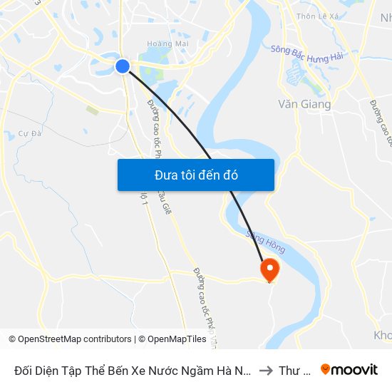 Đối Diện Tập Thể Bến Xe Nước Ngầm Hà Nội - Ngọc Hồi to Thư Phú map