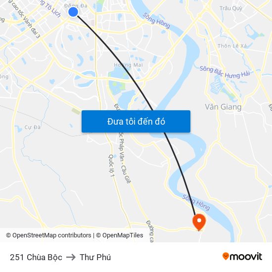 251 Chùa Bộc to Thư Phú map