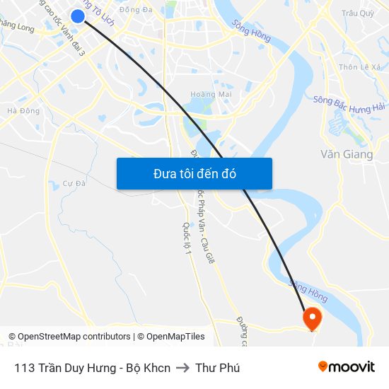 113 Trần Duy Hưng - Bộ Khcn to Thư Phú map