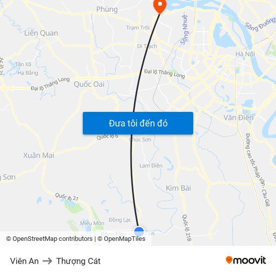 Viên An to Thượng Cát map