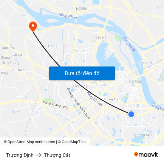 Trương Định to Thượng Cát map