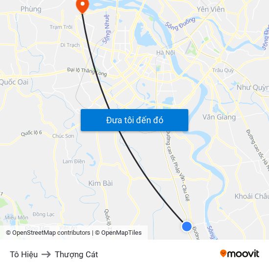 Tô Hiệu to Thượng Cát map