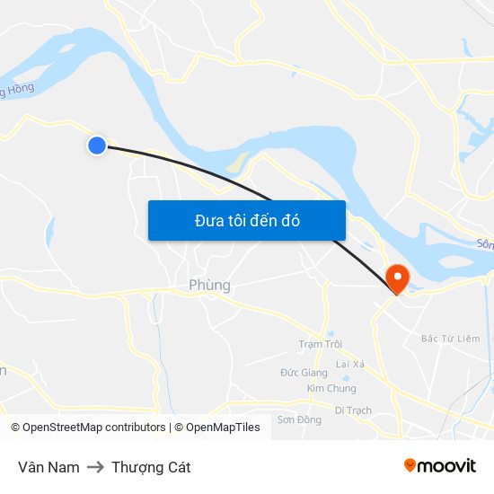 Vân Nam to Thượng Cát map