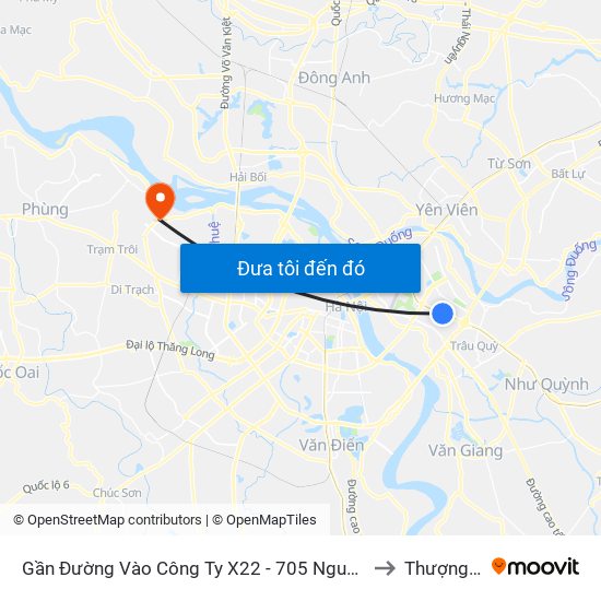 Gần Đường Vào Công Ty X22 - 705 Nguyễn Văn Linh to Thượng Cát map