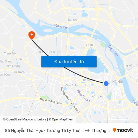 85 Nguyễn Thái Học - Trường Th Lý Thường Kiệt to Thượng Cát map