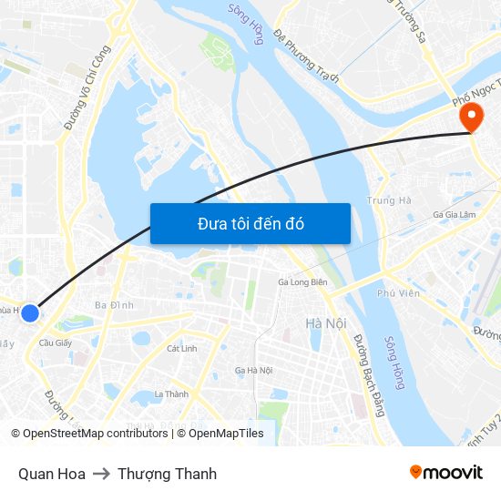 Quan Hoa to Thượng Thanh map
