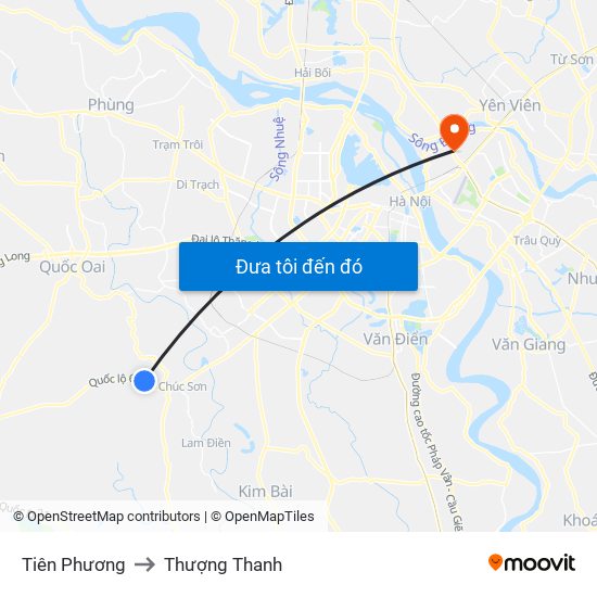 Tiên Phương to Thượng Thanh map