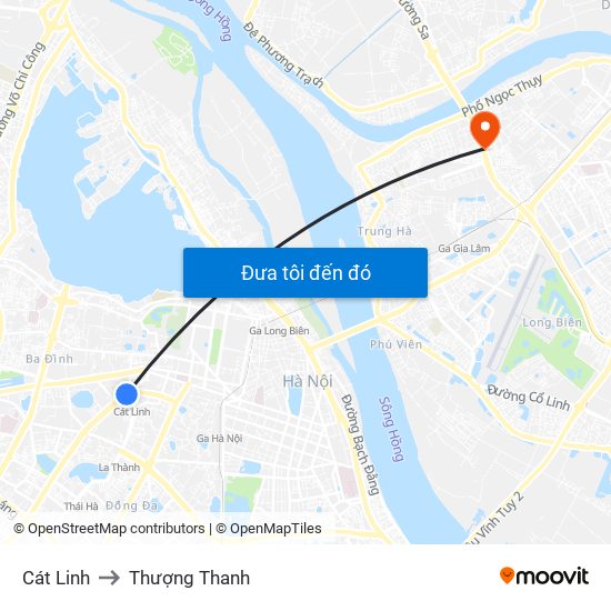 Cát Linh to Thượng Thanh map