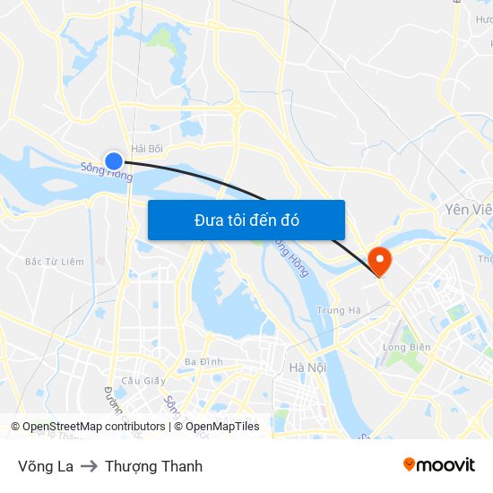 Võng La to Thượng Thanh map