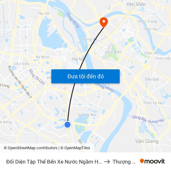 Đối Diện Tập Thể Bến Xe Nước Ngầm Hà Nội - Ngọc Hồi to Thượng Thanh map