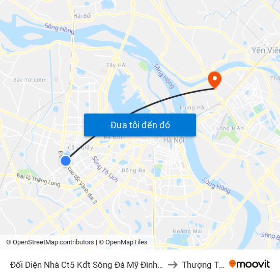 Đối Diện Nhà Ct5 Kđt Sông Đà Mỹ Đình - Phạm Hùng to Thượng Thanh map