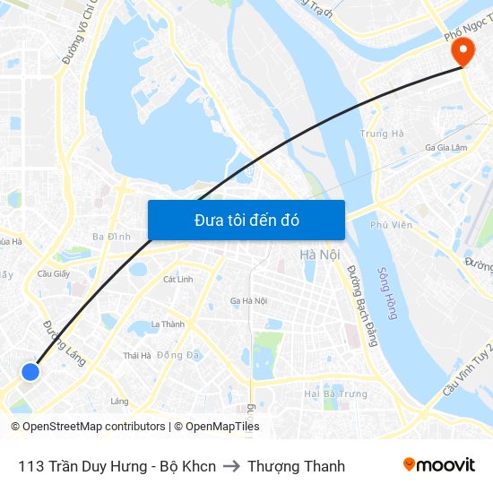 113 Trần Duy Hưng - Bộ Khcn to Thượng Thanh map