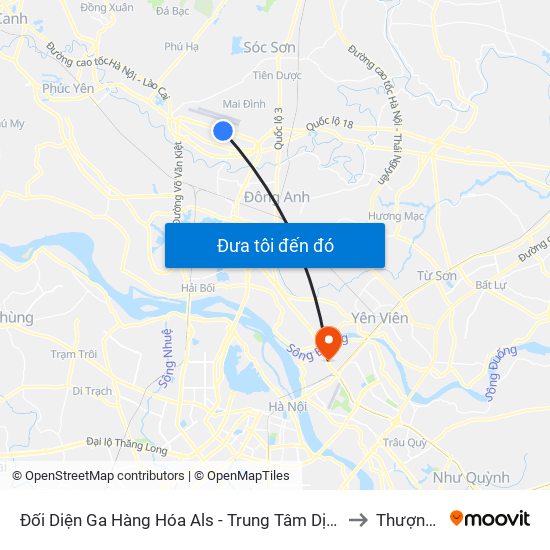 Đối Diện Ga Hàng Hóa Als - Trung Tâm Dịch Vụ Kỹ Thuật Cung Ứng Điện to Thượng Thanh map