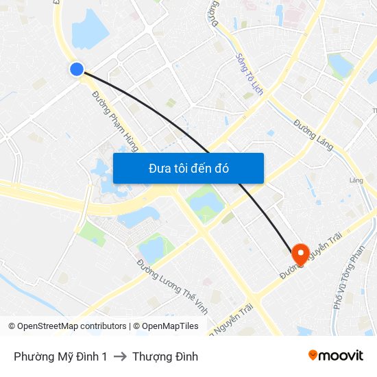 Phường Mỹ Đình 1 to Thượng Đình map