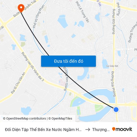 Đối Diện Tập Thể Bến Xe Nước Ngầm Hà Nội - Ngọc Hồi to Thượng Đình map