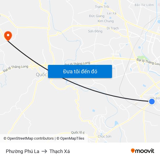 Phường Phú La to Thạch Xá map