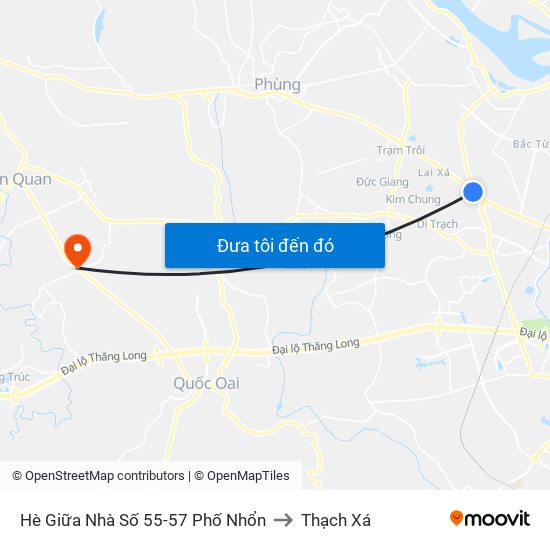 Hè Giữa Nhà Số 55-57 Phố Nhổn to Thạch Xá map