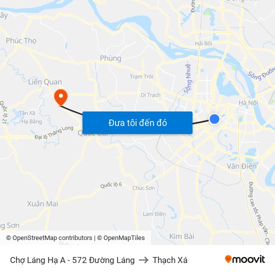 Chợ Láng Hạ A - 572 Đường Láng to Thạch Xá map