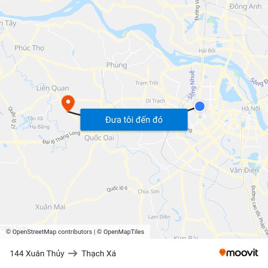 Gần Nhà Sách Sư Phạm (Đại Học Sư Phạm Hà Nội) - 136 Xuân Thủy to Thạch Xá map