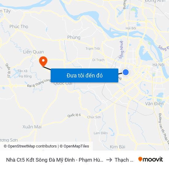 Nhà Ct5 Kđt Sông Đà Mỹ Đình - Phạm Hùng to Thạch Xá map