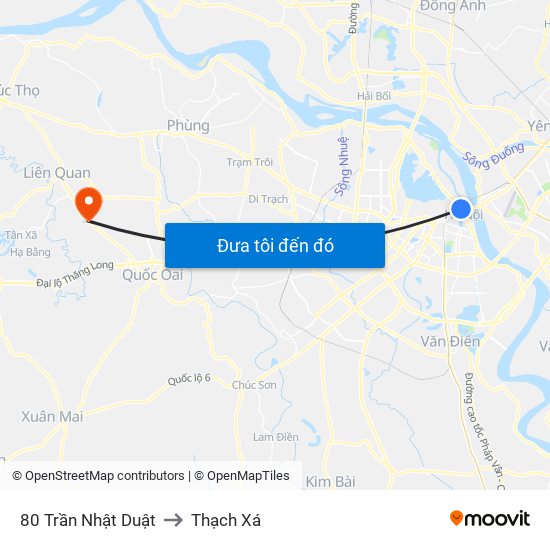 80 Trần Nhật Duật to Thạch Xá map