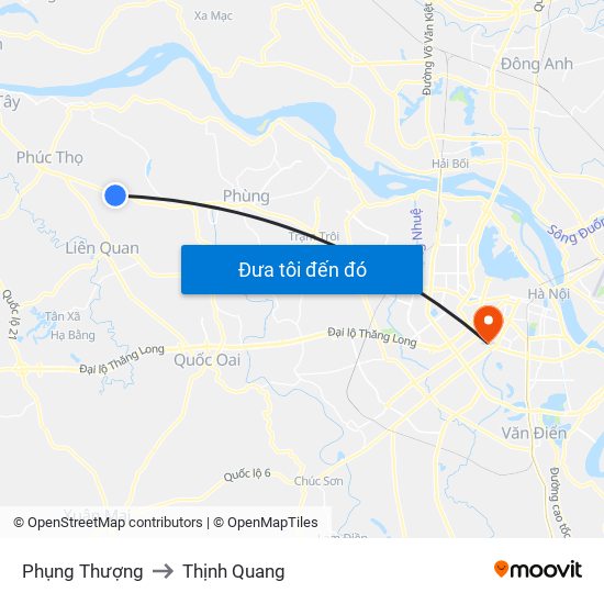 Phụng Thượng to Thịnh Quang map