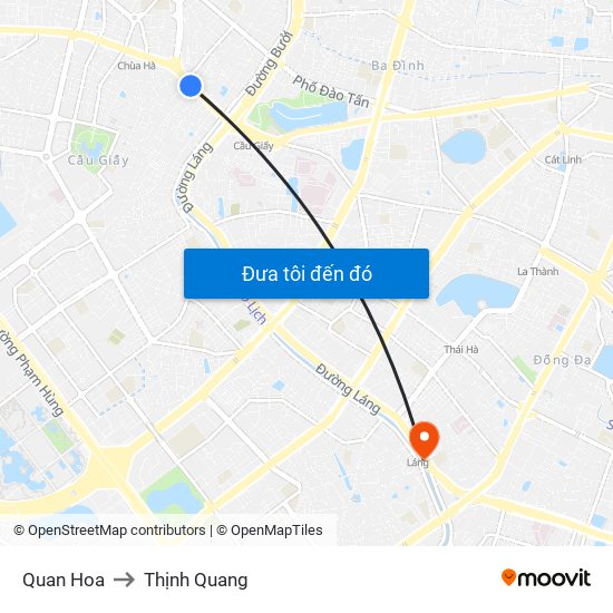Quan Hoa to Thịnh Quang map