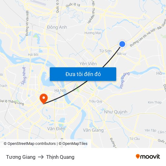 Tương Giang to Thịnh Quang map