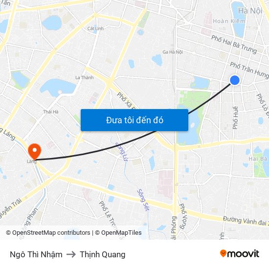 Ngô Thì Nhậm to Thịnh Quang map