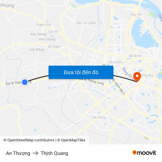 An Thượng to Thịnh Quang map