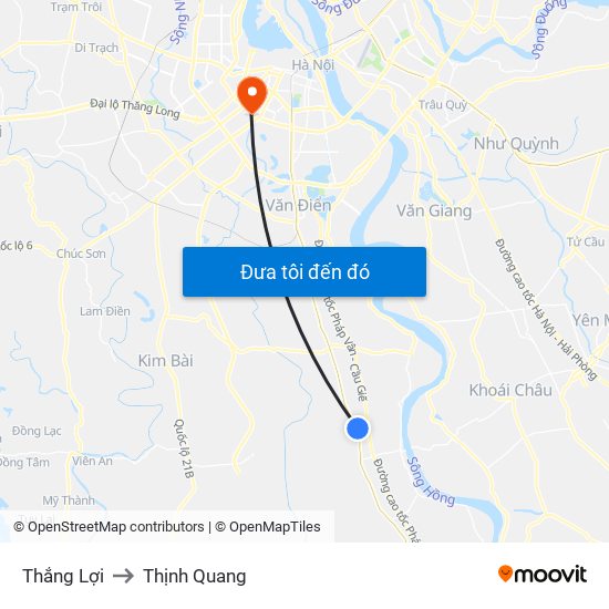 Thắng Lợi to Thịnh Quang map