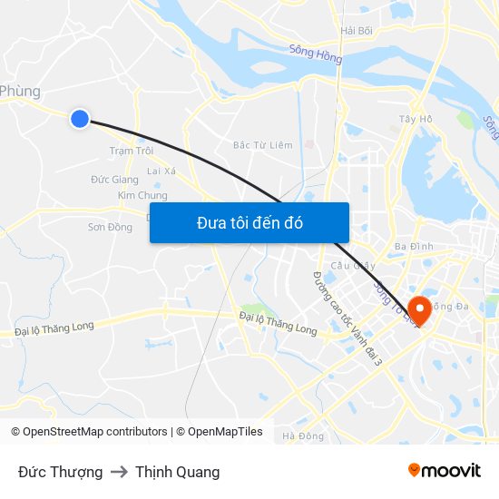 Đức Thượng to Thịnh Quang map