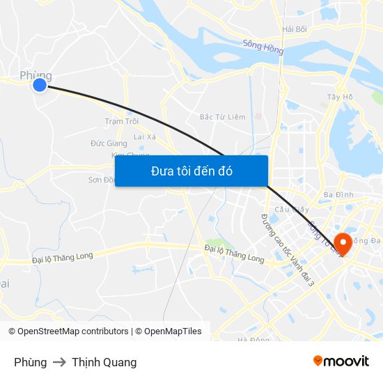 Phùng to Thịnh Quang map