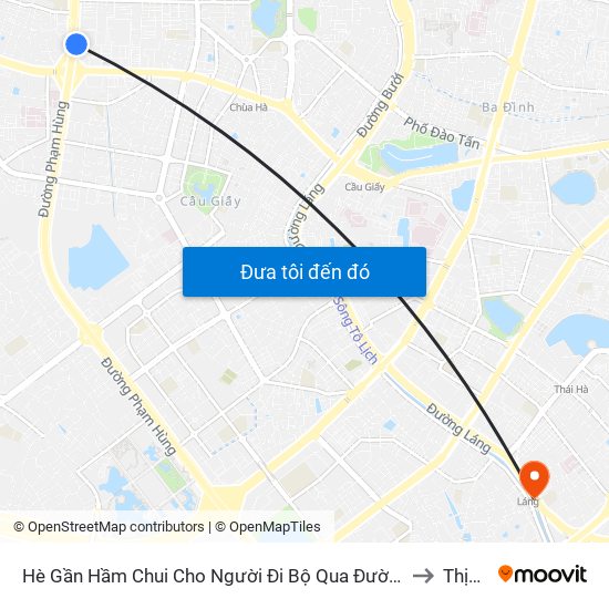 2b Phạm Văn Đồng to Thịnh Quang map