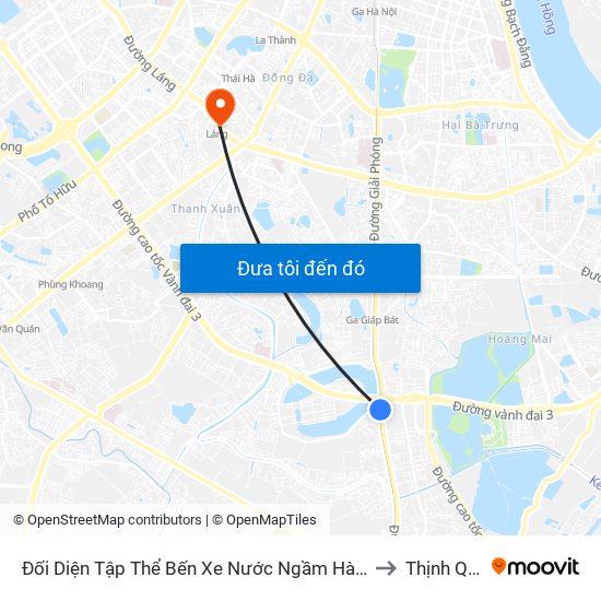 Đối Diện Tập Thể Bến Xe Nước Ngầm Hà Nội - Ngọc Hồi to Thịnh Quang map