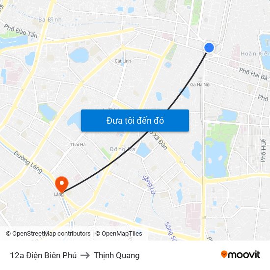 12a Điện Biên Phủ to Thịnh Quang map