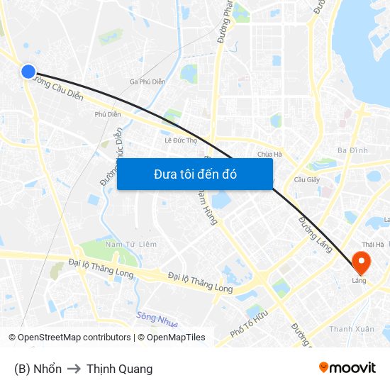 (B) Nhổn to Thịnh Quang map