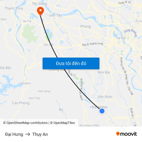 Đại Hưng to Thụy An map