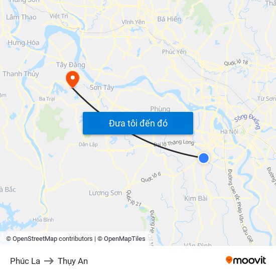 Phúc La to Thụy An map