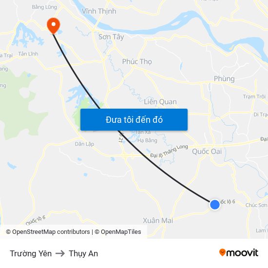 Trường Yên to Thụy An map