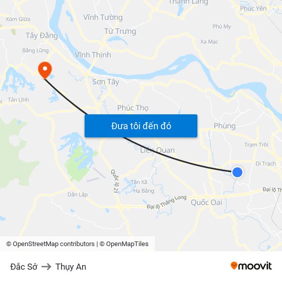 Đắc Sở to Thụy An map