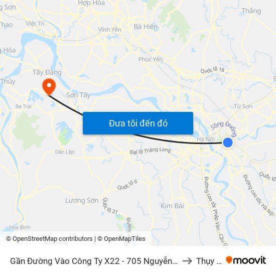 Gần Đường Vào Công Ty X22 - 705 Nguyễn Văn Linh to Thụy An map