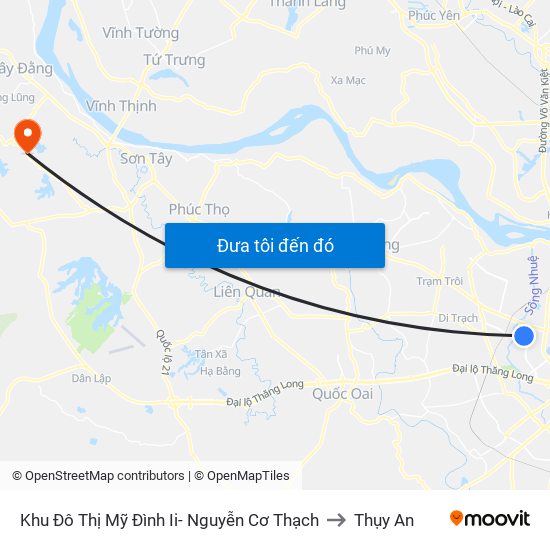 Khu Đô Thị Mỹ Đình Ii- Nguyễn Cơ Thạch to Thụy An map