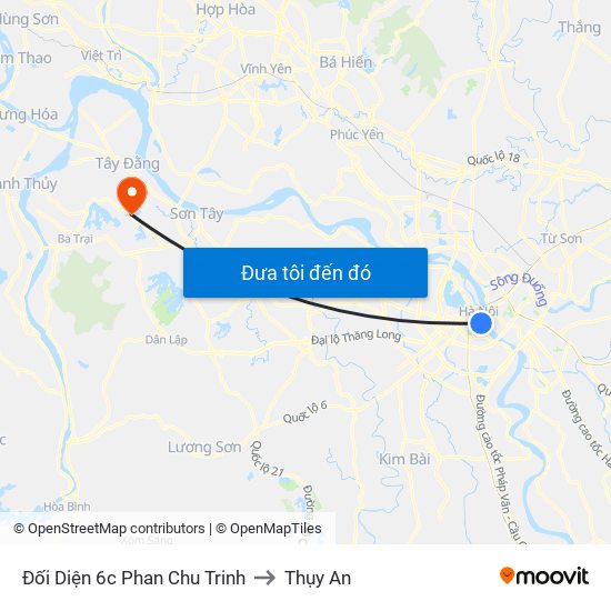 Đối Diện 6c Phan Chu Trinh to Thụy An map