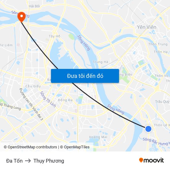 Đa Tốn to Thụy Phương map