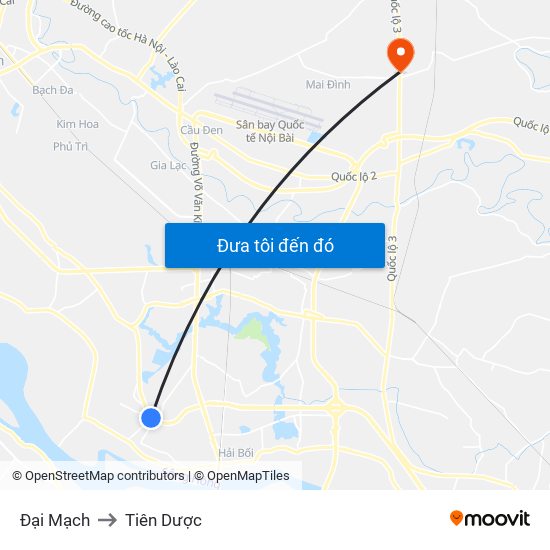 Đại Mạch to Tiên Dược map