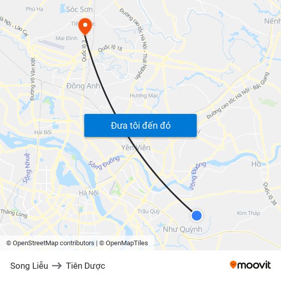 Song Liễu to Tiên Dược map
