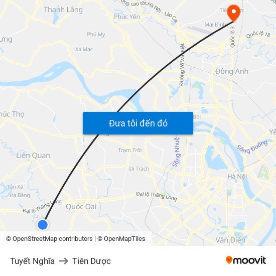 Tuyết Nghĩa to Tiên Dược map